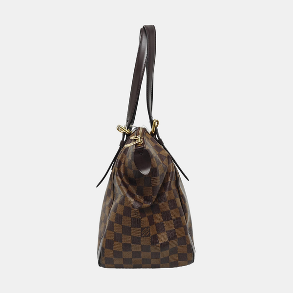 VERONA MM Damier Ebene Coated Canvas Brown
