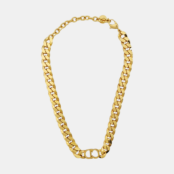 CD Icon Metal Gold Necklace