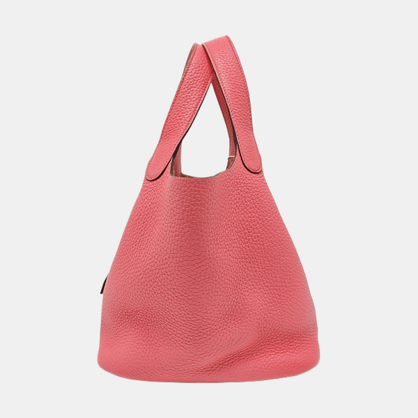 Authenticated pre-owned Picotin Lock 18 Clemence Pink - Bucket Bag at Looply
