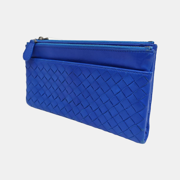 Calfskin Wallet Blue