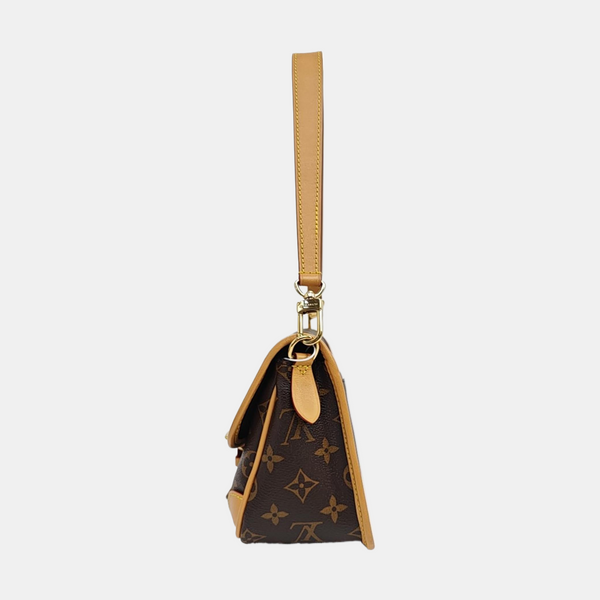DIANE Monogram Coated Canvas Brown