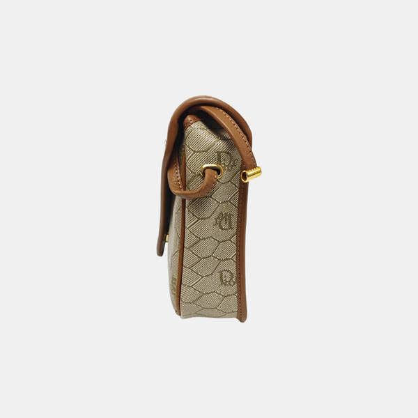Vintage Honeycomb Coated Canvas Beige