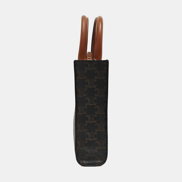 CABAS CELINE Mini Coated Canvas Brown
