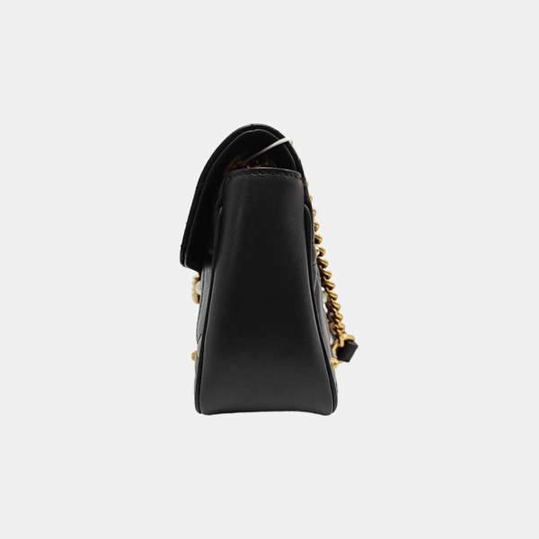 GG Marmont Medium Quilted Calfskin Black