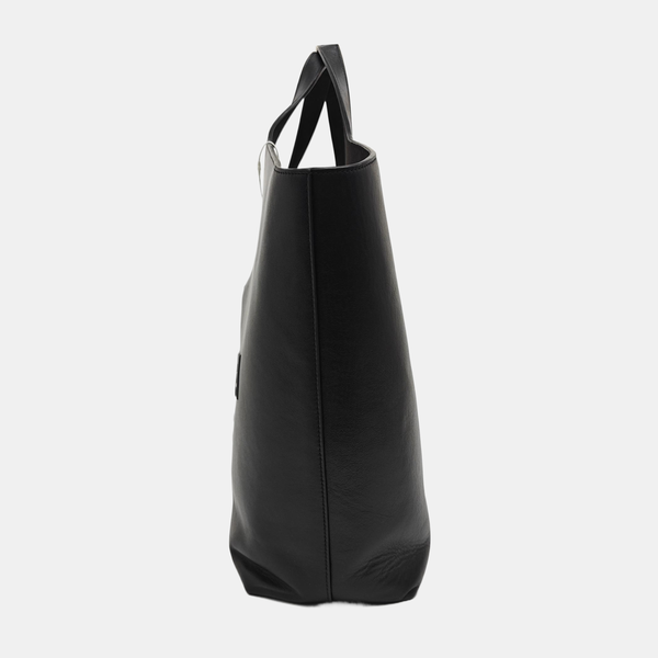 Calfskin Top Handle Bag Black
