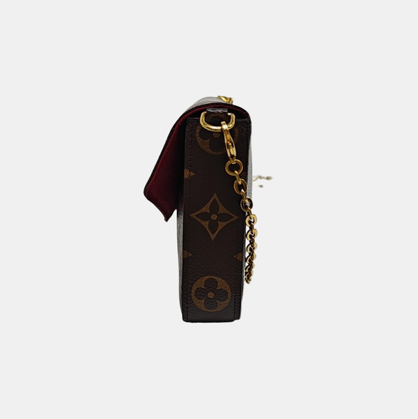 Félicie Monogram Lona Revestida Marrón