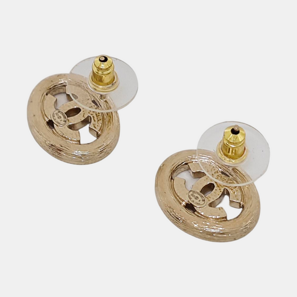 Metal Gold Stud Earrings