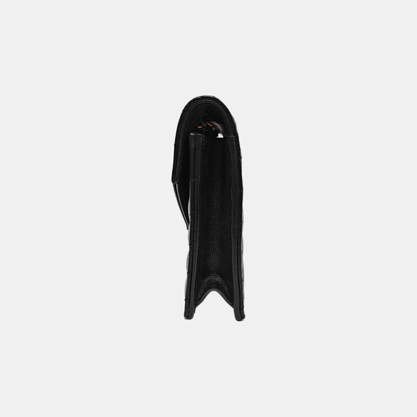 MONOGRAM Chevron Calfskin Black