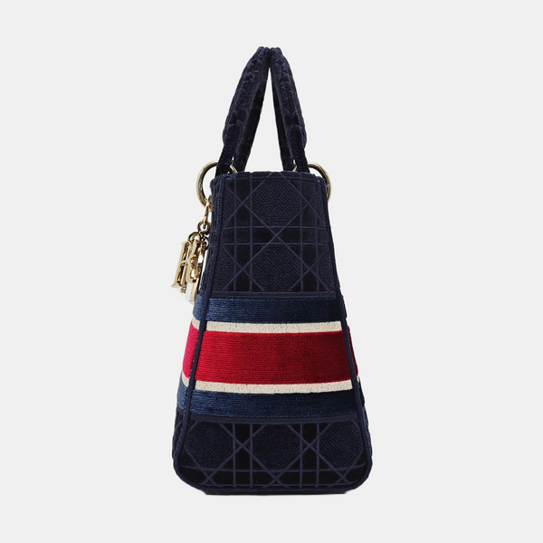 Lady D-Lite Cannage Velvet Blue