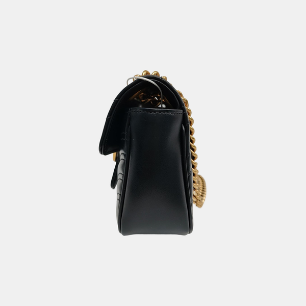 GG Marmont Small Quilted Calfskin Black