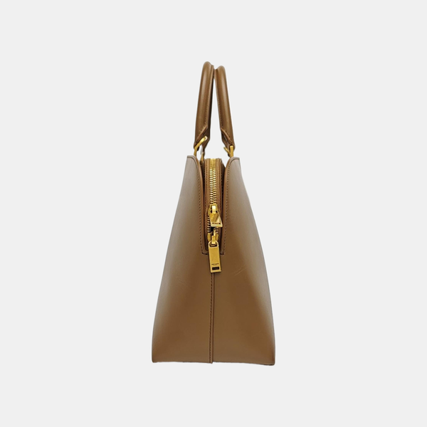 Calfskin Shoulder Bag Brown