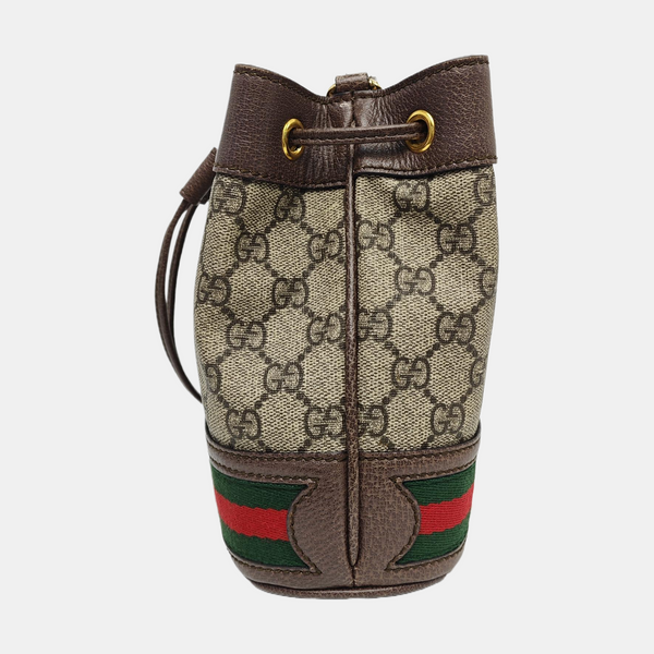 Ophidia Mini Monogram Coated Canvas Beige