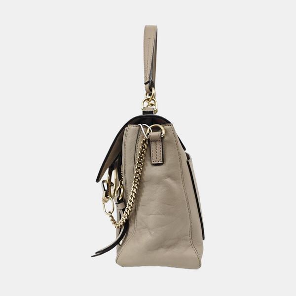 Faye Medium Calfskin Gray