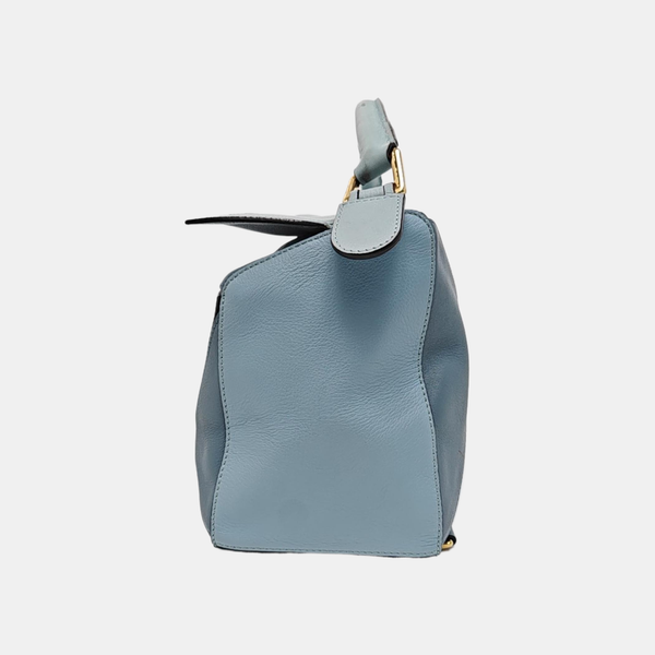 Puzzle Medium Calfskin Blue