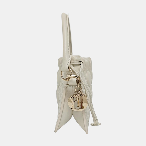 Lady Dior Milly Mini Cannage Lambskin White