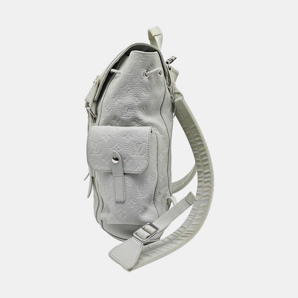 CHRISTOPHER PM Monogram Calfskin Green