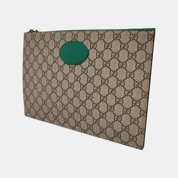 GG Supreme Monogram Coated Canvas Black