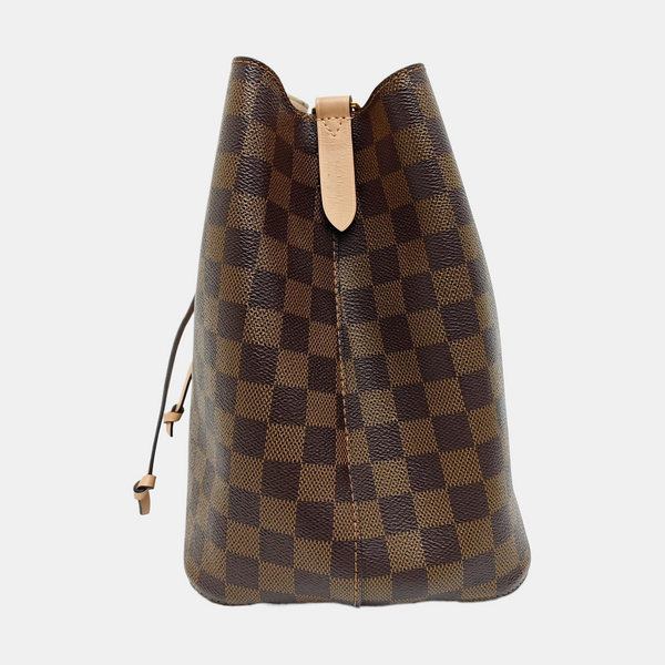 NÉONOÉ MM Damier Ebene Coated Canvas Brown