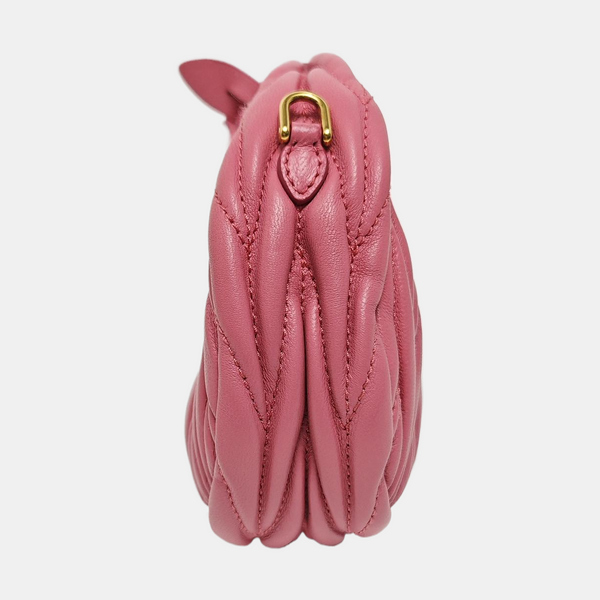 Wander Matelassé Quilted Lambskin Red