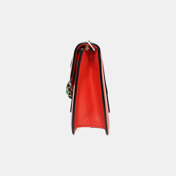SERPENTI FOREVER Small Calfskin Red