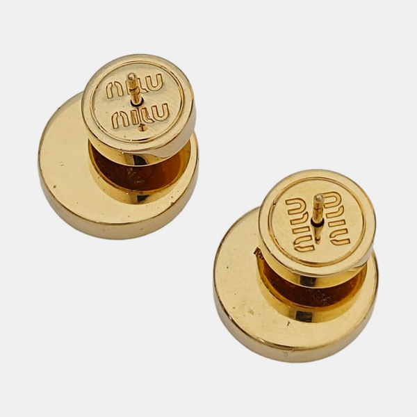 Metal Gold Stud Earrings