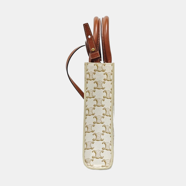 CABAS CELINE Mini Coated Canvas White