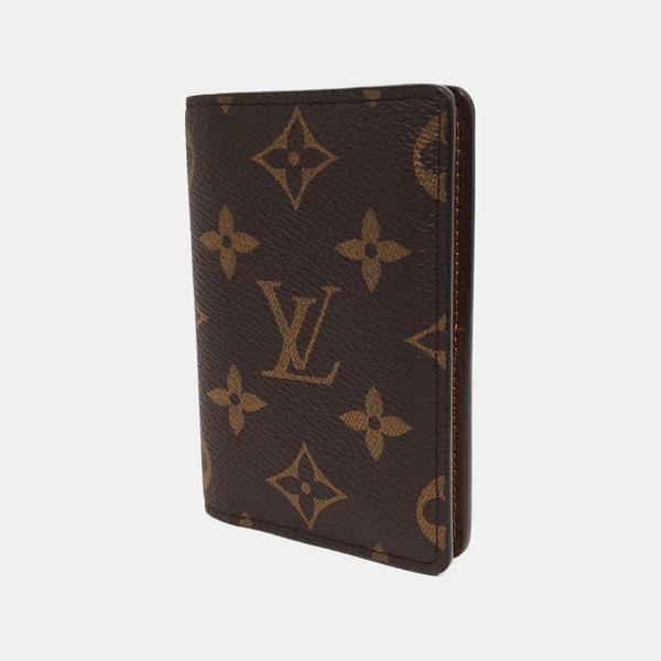 Monogram Coated Canvas Card Holder Brown
