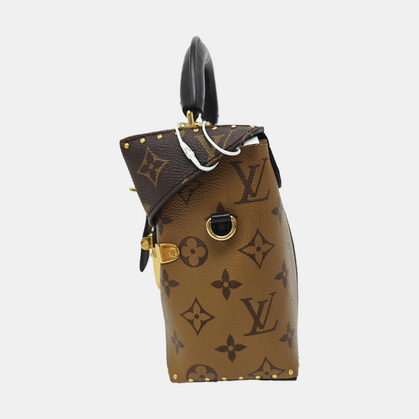 Monogram Coated Canvas Shoulder Bag Brown