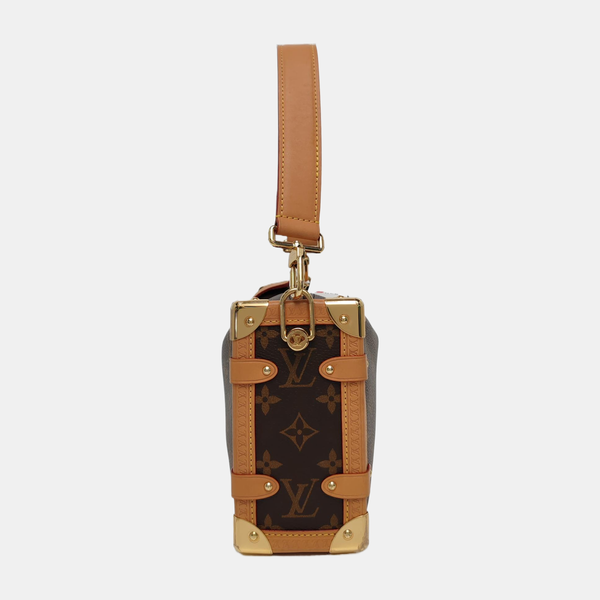 SIDE TRUNK MM Monogram Coated Canvas Brown