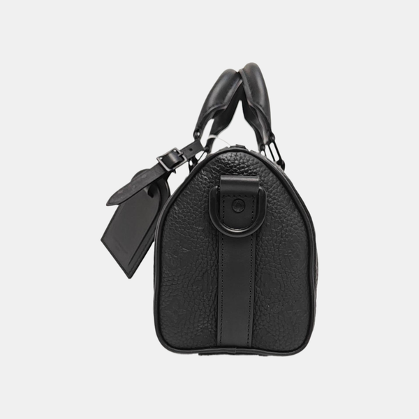 KEEPALL 25 Monogram Calfskin Black