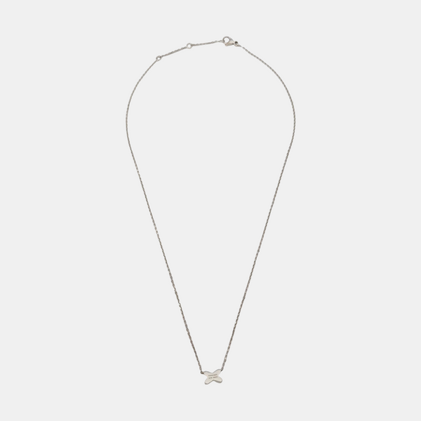 Jeux De Liens 18k White Gold Silver Necklace