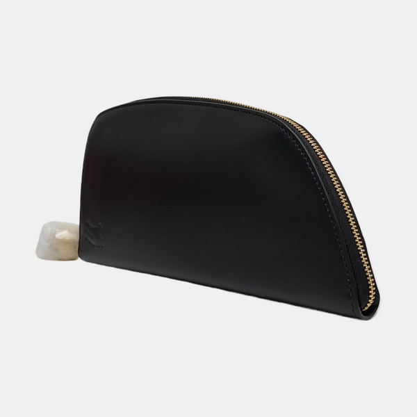 SHIELD Large Lambskin Black Wallet