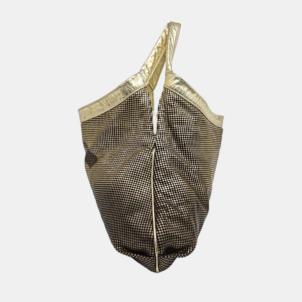 Calfskin Shoulder Bag Gold