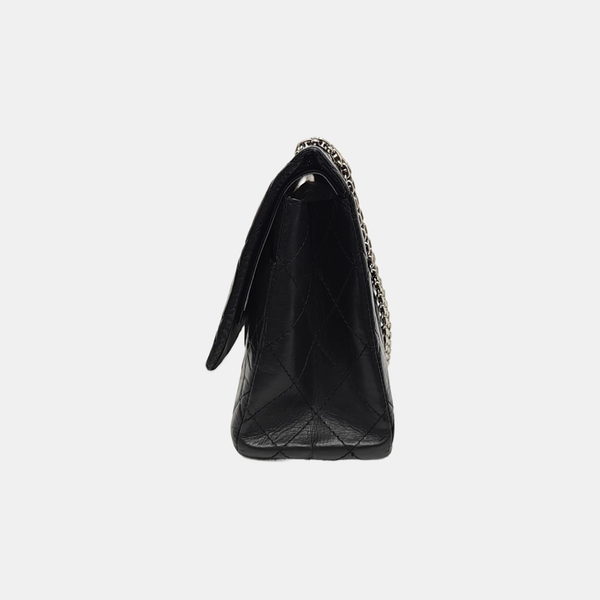 2.55 Maxi Quilted Calfskin Black