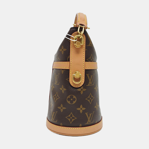 DUFFLE Monogram Coated Canvas Brown
