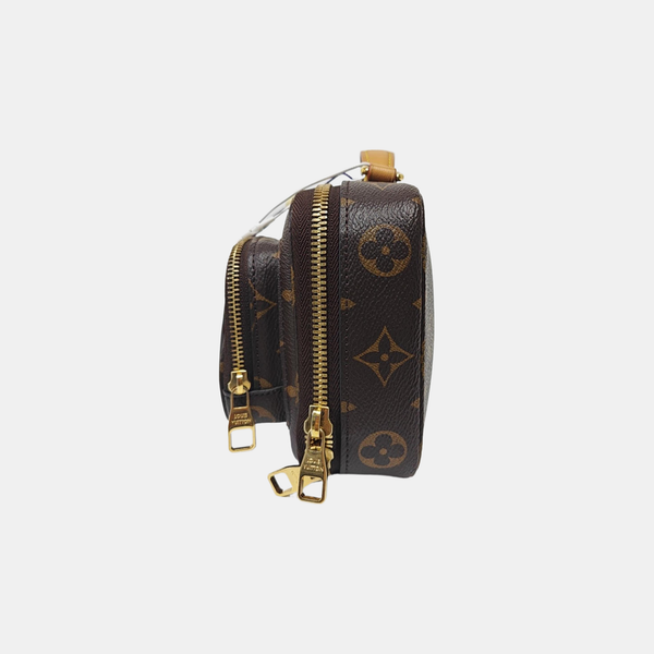UTILITY Monogram Coated Canvas Brown