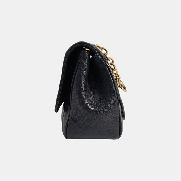 Gancini Small Calfskin Black