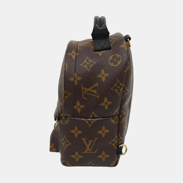 PALM SPRINGS Mini Monogram Coated Canvas Brown
