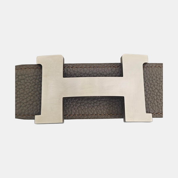 Leather Belt Gray