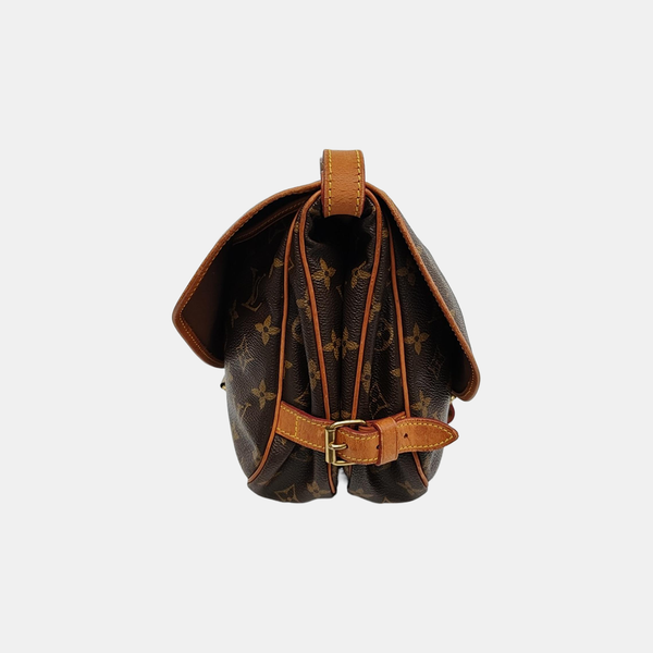 SAUMUR Monogram Coated Canvas Brown