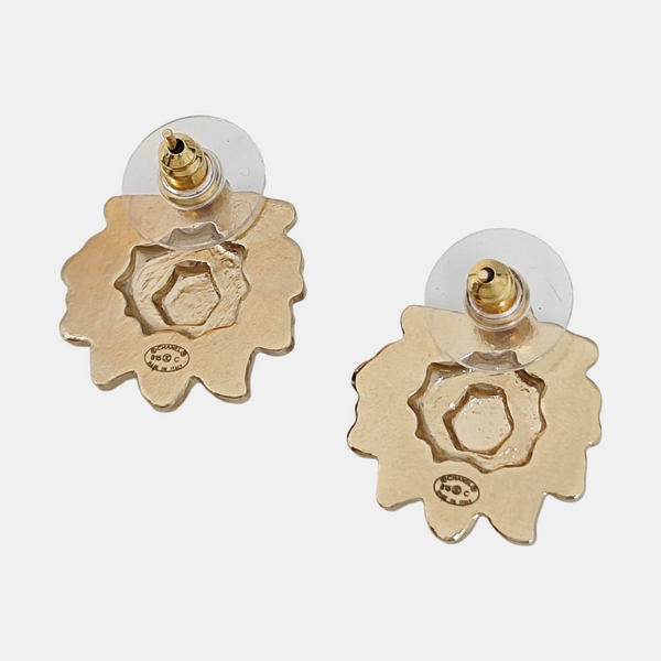 Metal Multicolor Stud Earrings