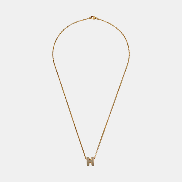 Pop H Metal Gold Necklace