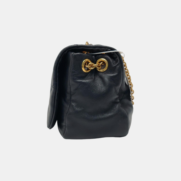 JAMIE Small Quilted Lambskin Black