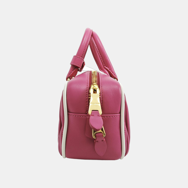 Arcadie Matelassé Small Quilted Lambskin Pink