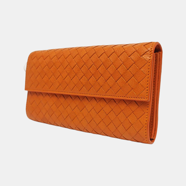 Lambskin Wallet Orange