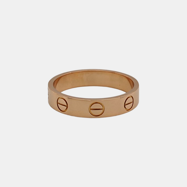 LOVE 18k Rose Gold Ring EU 49