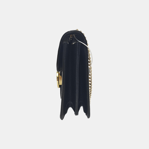 Interlocking G Small Calfskin Black