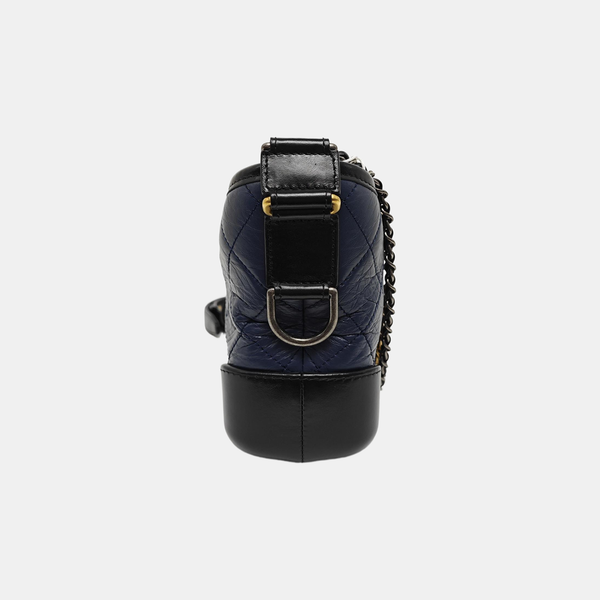 Authenticated pre-owned GABRIELLE Small Quilted Calfskin Blue - Shoulder Bag at Looply