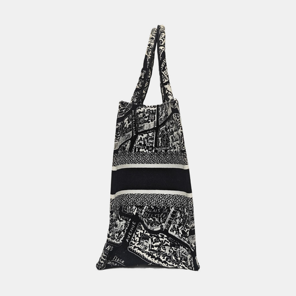 Book Tote Medium Canvas Black