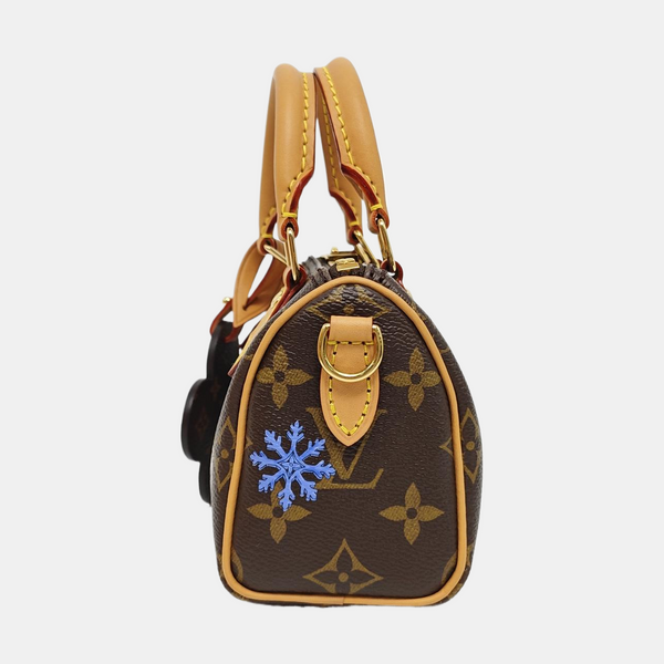 SPEEDY Monogram Coated Canvas Brown